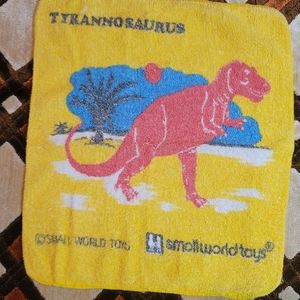 Vintage Small World Toys T-rex Washcloth